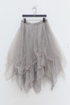 Marc Le Bihan 2590 series triple silk skirt collection French handmade MLB-2590-ZZHUI PEARL GREY